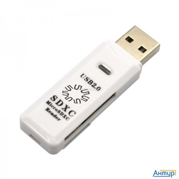 5bites Re2-100wh Usb2.0 Устройство ч/з карт памяти 0 / Sd / Tf / Usb Plug / White
