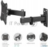 Кронштейн для телевизора Kromax Corbel-3 черный 10"-32" макс.25кг настенный поворот и наклон