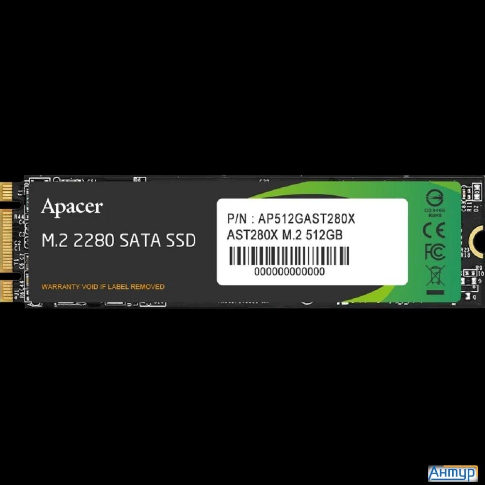 Apacer Ssd M.2 2280 512gb Ast280x Client Ssd Ap512gast280x-1
