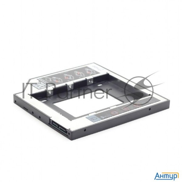 Низкопрофильный адаптер Gembird Mf-95-01 для 2.5-дюймового накопителя в отсек 5.25 дюйма, 9,5 мм