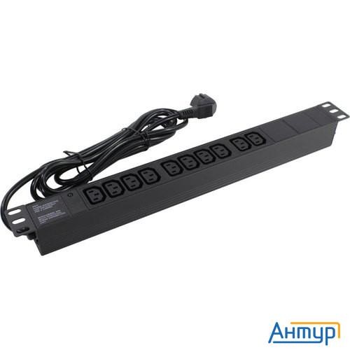 Exegate Ex280863rus Блок розеток Exegate Serverpro Pdu-19h005 Al-10c13-eu3, 19",1u,алюм, 10 Iec 320