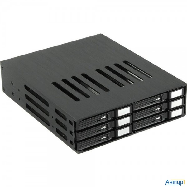 Procase L2-106-sata3-bk {Корзина L2-106sata3 6 Sata3/sas, черный, с замком, Hotswap Mobie Rack Modul