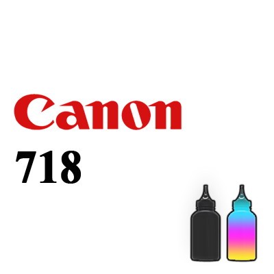 718 цветной заправка картриджа Canon