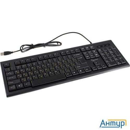 Клавиатура Gembird Kb-8354u-bl { Usb, черный, 104 клавиши, кабель 1,45м }