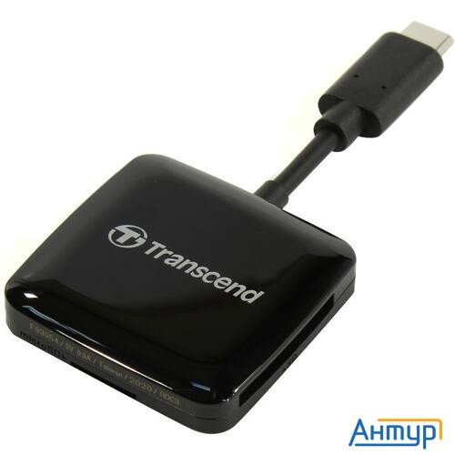 Micro Securedigital Transcend Rdc3 Sd/microsd Card Reader, Usb 3.2 Gen 1, Black, Type C Ts-rdc3