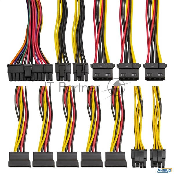 Блок питания Exegate Ex260643rus Блок питания 600w Exegate 600ppe, Atx, Black, Apfc, 12cm, 24p+(4+4)