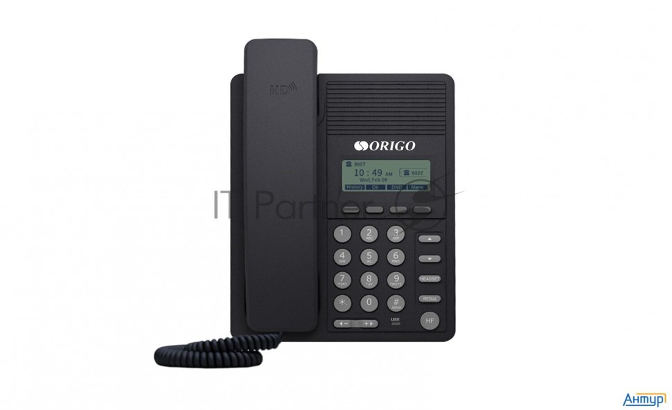 Телефон Origo Ip-телефон с монохромным дисплеем 2.3", 100base-tx Wan Poe, 100base-tx Lan, без адапте