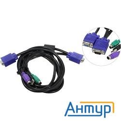 Procase [ce0300] Кабель 3.0м Ps/2 + Usb для Kvm переключателей Procase  серии Е