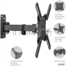 Кронштейн для телевизора Kromax Corbel-4 черный 15"-42" макс.25кг настенный поворот и наклон
