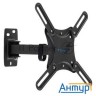 Кронштейн для телевизора Kromax Corbel-4 черный 15"-42" макс.25кг настенный поворот и наклон