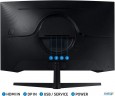 Монитор Samsung 27" Odyssey G5 S27cg550ei черный Va Led 1ms 16:9 Hdmi матовая 300cd 178гр/178гр 2560