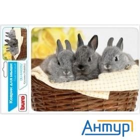Коврик для мыши Buro Bu-m40092 рисунок/кролики [291852]