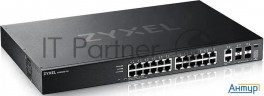 Коммутатор Zyxel Xgs2220-30 L3 Access Switch , Rack 19", 24xrj-45: 1g, 2xrj-45: 1/2.5/5/10g, 4xsfp+,