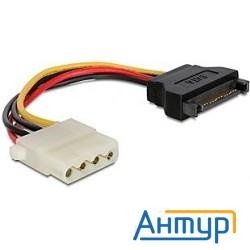 Кабель питания Sata Cablexpert 15см, Sata 15pin/molex 4pin, пакет (cc-sata-ps-m)