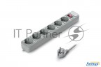 Сетевой фильтр Exegate Ex119394rus Sp-6-5g (6 розеток, 5м, евровилка, серый)