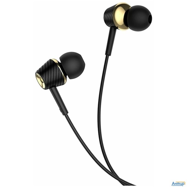 Hoco M70/ Наушники + микрофон/ Кнопка ответа/ 1.2м/ 3.5 Mm Jack/ Black