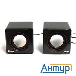 Dialog Colibri Ac-04up Black-red {акустические  колонки 2.0, 6w Rms, питание от Usb}