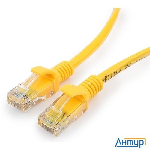 Cablexpert Патч-корд медный Utp Pp10-0.25m/y кат.5, 0.25м, литой, многожильный (желтый)