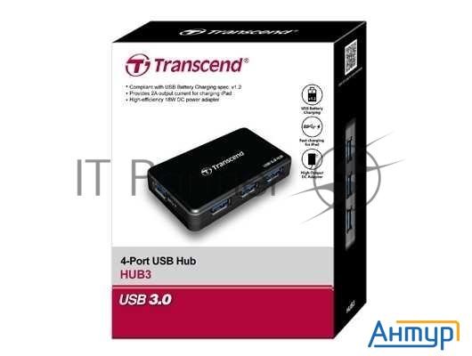 Концентратор Usb Transcend Usb3.0 4-port Hub