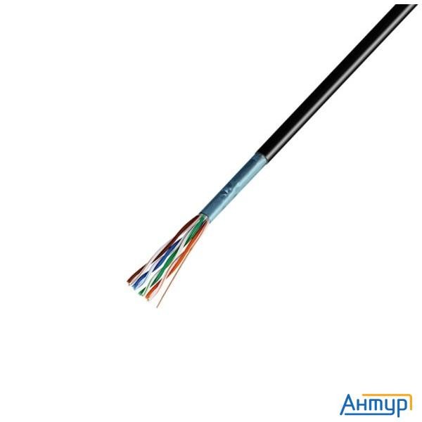 Rexant (01-0165) Кабель витая пара F/utp, категория 5e, Zh нг(А)-hf, 4pr, 24awg, внешний, черный, 30