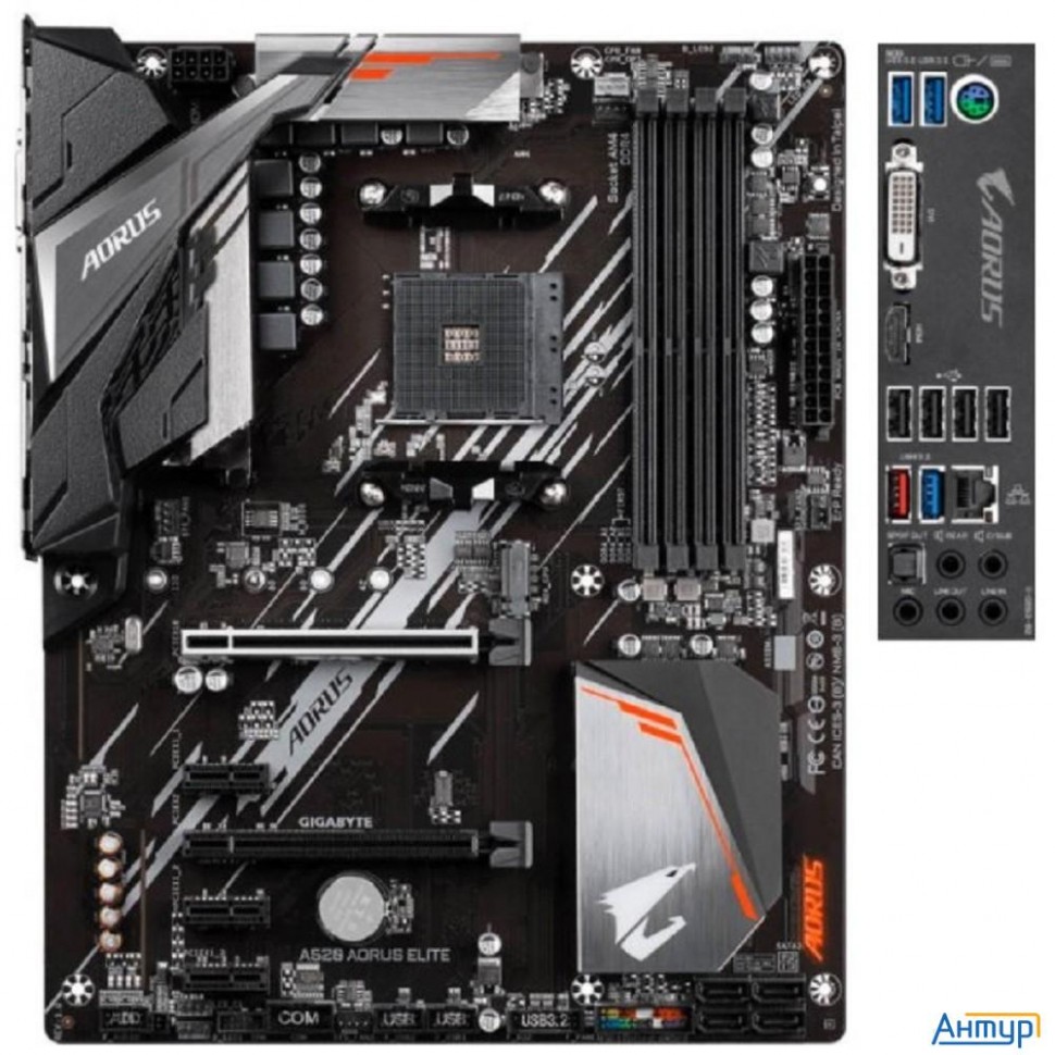 Gigabyte A520 Aorus Elite  {soc-am4 Amd A520 4xddr4 Atx Ac`97 8ch(7.1) Gblan Raid+dvi+hdmi}