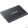 Твердотельный накопитель Samsung Ssd 2tb T7, Usb Type-c, R/w 1000/1050mb/s, Titanium