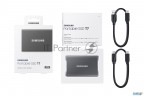 Твердотельный накопитель Samsung Ssd 2tb T7, Usb Type-c, R/w 1000/1050mb/s, Titanium
