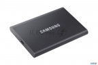 Твердотельный накопитель Samsung Ssd 2tb T7, Usb Type-c, R/w 1000/1050mb/s, Titanium