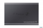 Твердотельный накопитель Samsung Ssd 2tb T7, Usb Type-c, R/w 1000/1050mb/s, Titanium