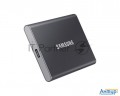 Твердотельный накопитель Samsung Ssd 2tb T7, Usb Type-c, R/w 1000/1050mb/s, Titanium