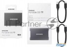 Твердотельный накопитель Samsung Ssd 2tb T7, Usb Type-c, R/w 1000/1050mb/s, Titanium