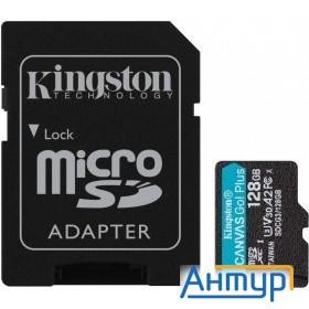 Карта Памяти Micro Sdxc 128gb Kingston Canvas Go Plus Uhs-i U3 A2 + Adp (170/90 Mb/s) Sdcg3/128gb