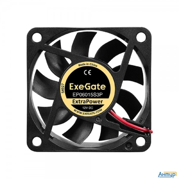 Exegate Ex297029rus Вентилятор 12В Dc Exegate Extrapower Ep06015s3p (60x60x15 мм, Sleeve Bearing (по