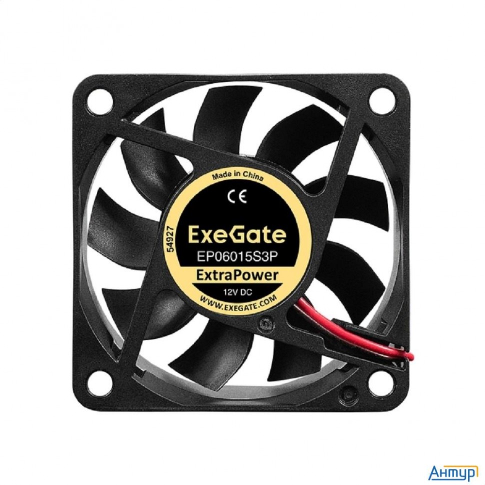 Exegate Ex297029rus Вентилятор 12В Dc Exegate Extrapower Ep06015s3p (60x60x15 мм, Sleeve Bearing (по