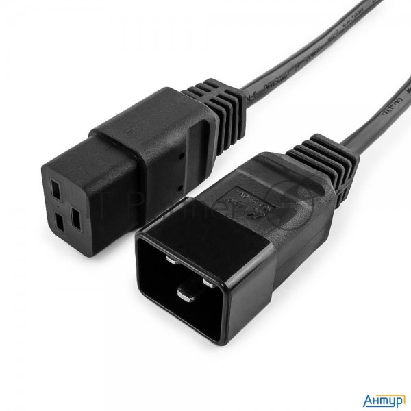 Кабель питания для Upc Gembird/cablexpert, 1.5м, С19 - C20, 16А, черный, с заземлением(pc-189-c19)