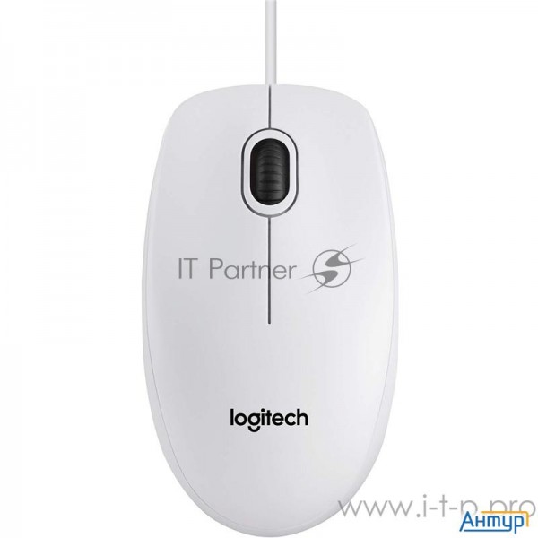 910-003360 Logitech Mouse B100 White Usb Oem