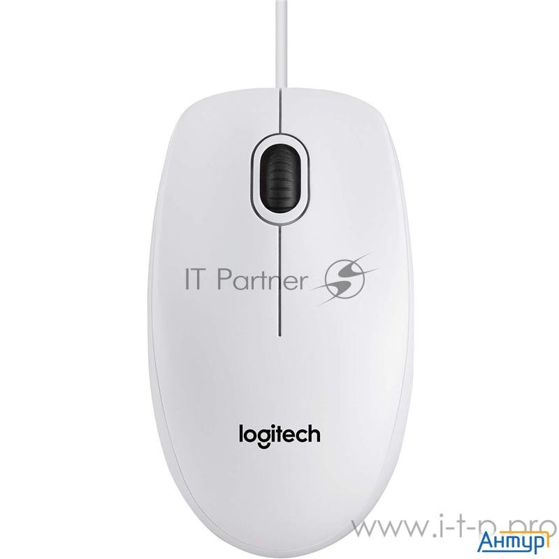 910-003360 Logitech Mouse B100 White Usb Oem