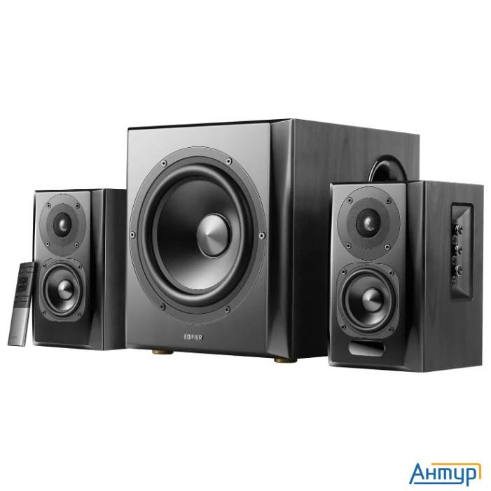Edifier S351db черный {2 сат. + сабвуфер,150w Rms, 30-20000Гц, дерево, беспроводной пульт ДУ, Blueto