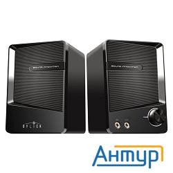 Колонки Oklick Ok-126 2.0 черный 6Вт портативные