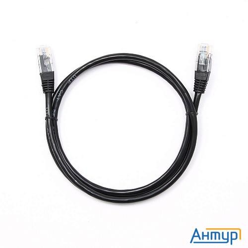 Cablexpert Патч-корд Utp Pp12-1m/bk кат.5, 1м, литой, многожильный (черный)