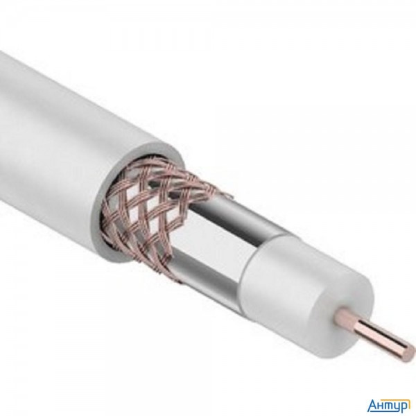 Rexant 01-2221 Кабель Rg-6u+cu, (64%), 75 Ом, 100м., белый  Rexant