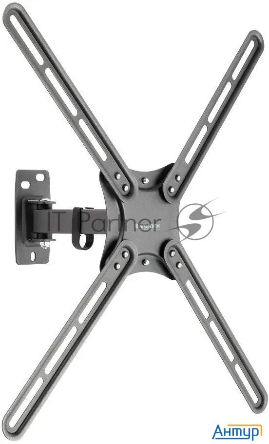Кронштейн для телевизора Kromax Corbel-6 черный 22"-65" макс.30кг настенный поворот и наклон