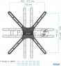 Кронштейн для телевизора Kromax Corbel-6 черный 22"-65" макс.30кг настенный поворот и наклон