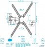 Кронштейн для телевизора Kromax Corbel-6 черный 22"-65" макс.30кг настенный поворот и наклон