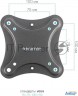 Кронштейн для телевизора Kromax Corbel-6 черный 22"-65" макс.30кг настенный поворот и наклон