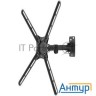 Кронштейн для телевизора Kromax Corbel-6 черный 22"-65" макс.30кг настенный поворот и наклон
