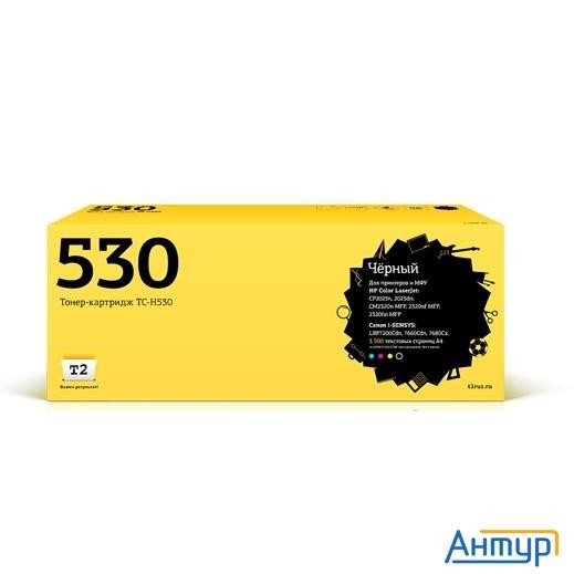 T2 Cc530a Картридж  (tc-h530) для Cp2025n/cp2025dn/cm2320n Mfp/cm2320nf Mfp, черный, с чипом