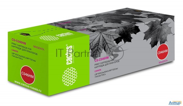Тонер Картридж Cactus Cs-c046hm пурпурный (5000стр.) для Canon Lbp 653cdw/654cx/mf732cdw/734cdw/735c