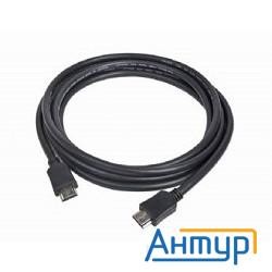 Hdmi Кабель  Gembird, 15м, V1.4, 19m/19m, черный, позол.раз., экран, пакет [cc-hdmi4-15m]