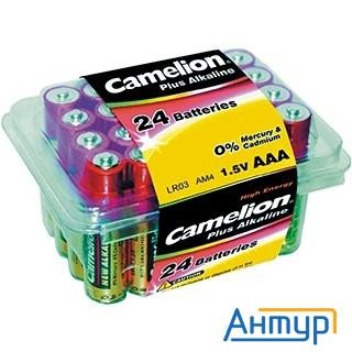 Camelion  Lr03 Plus Alkaline Pb-24 (lr03-pb24, батарейка,1.5В)